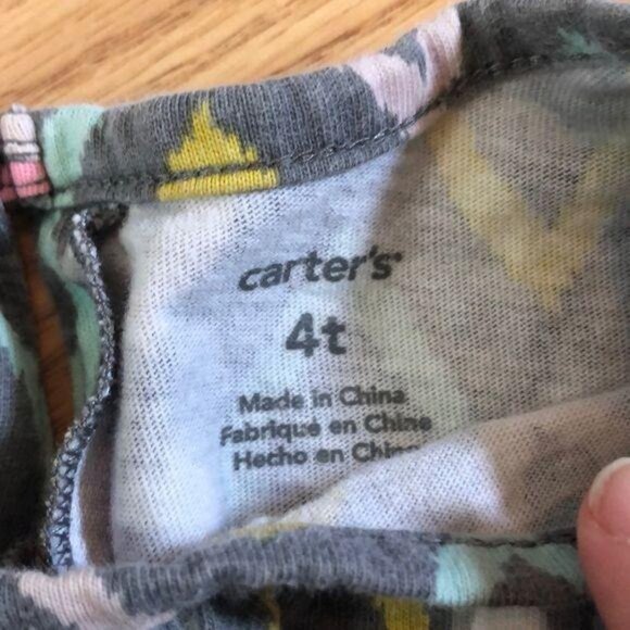 Carters Girls Multicolor Diamond Pattern Dress Size 4T - Picture 6 of 7